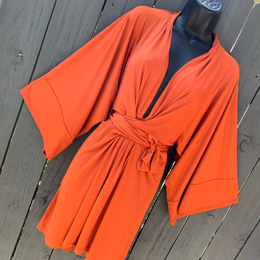 Burnt Orange Blq Mkt Dress